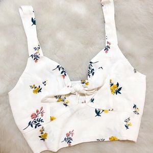 SOLD Pacsun Tie Front Cropped Tank Top